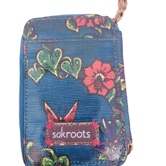 SAKROOTS blue and multi colored wallet - Picture 2 of 3